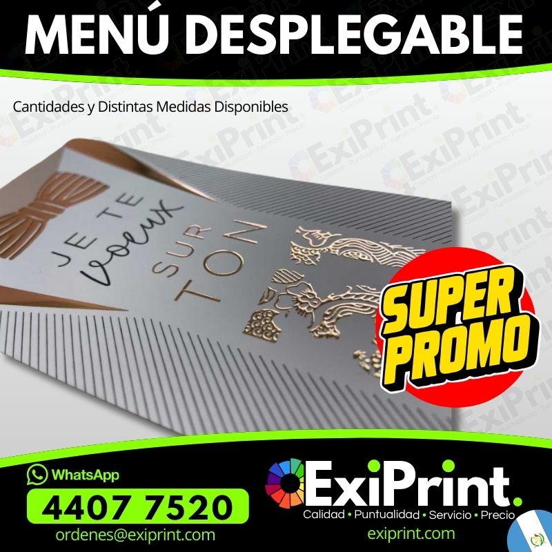 Oferta Menú desplegable